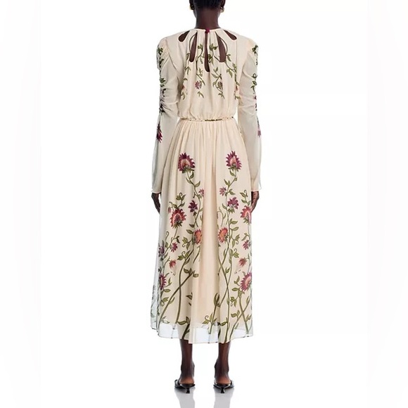 NWT-FARM Rio- Romantic Nature Cream floral maxi dress - Picture 2 of 13